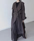 Drape Wrapped Long Coat