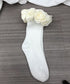 Floral Crown Rib Socks