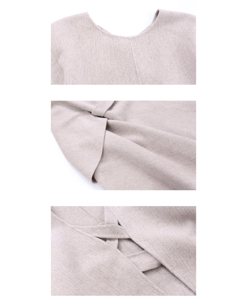 Drape Cape Belted Coat