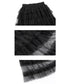 Tiered Mesh Midi Skirt