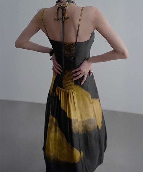 Cross Corded Gradient Dress