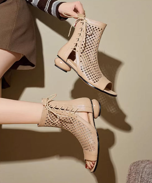 Grid Cut Boots