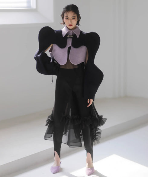 Sheer Layered Strap Dress