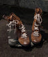 Edge Wrap Lace Boots