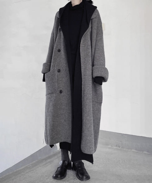 Double Face Knit Overcoat