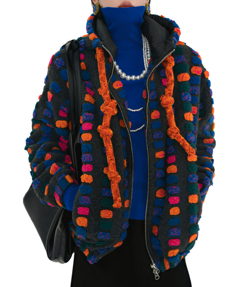 Color Chunk Loop Jacket