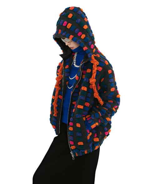 Color Chunk Loop Jacket