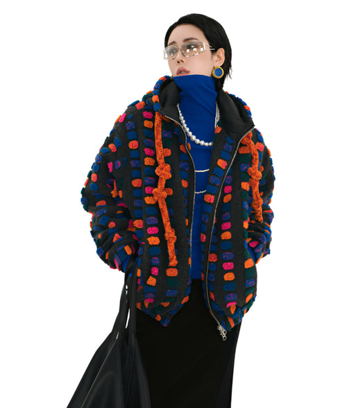 Color Chunk Loop Jacket