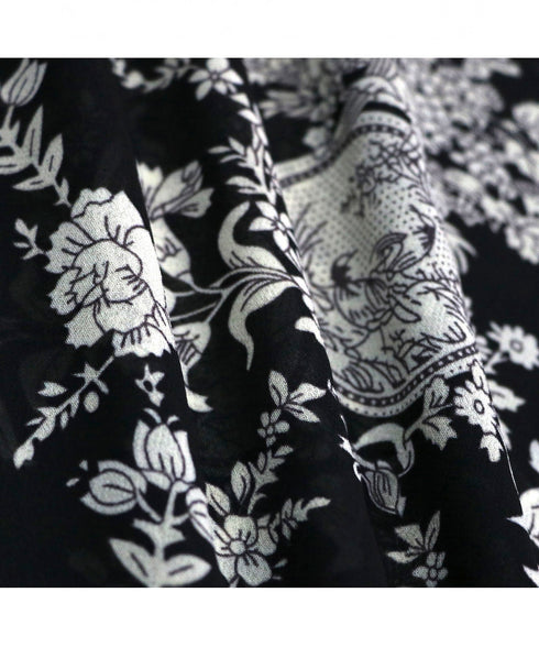 Faux Layered Floral Dress