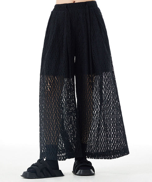 Mesh Wide Pants