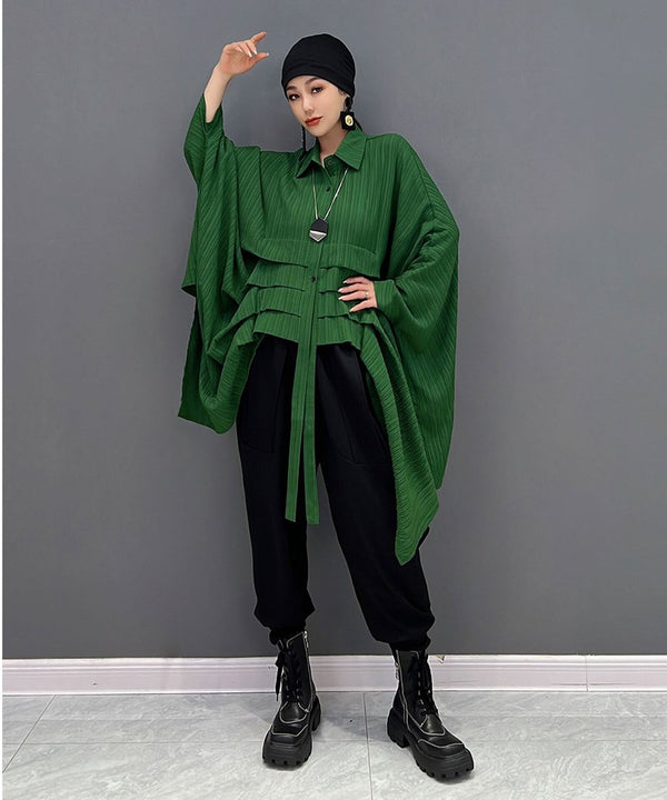 Pleated Layered Volume Shirt