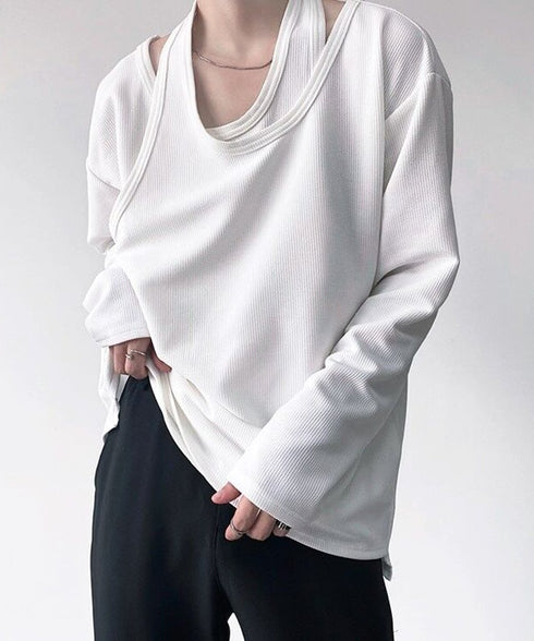 Overlapping Long Sleeve T-shirts