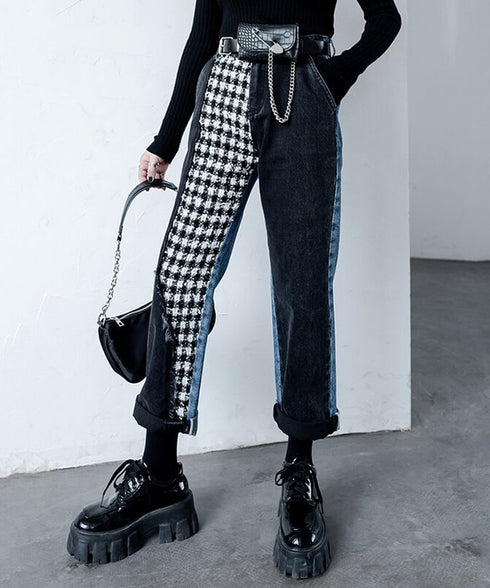 Hybrid Houndstooth Denim
