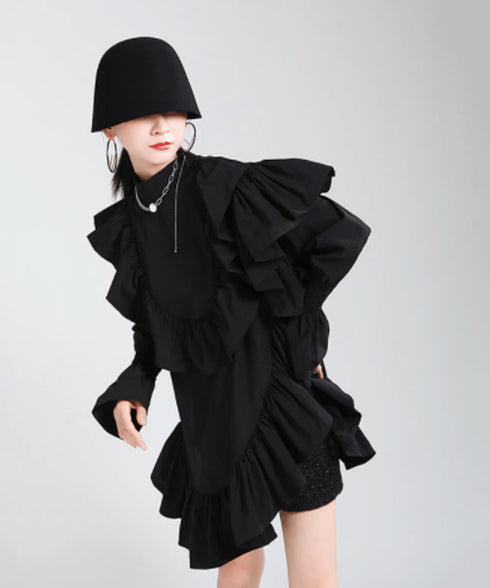 circular cuff scrum mini dress