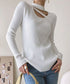 Asymmetric Rib Knit Top