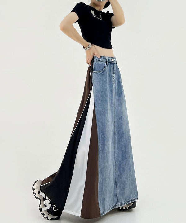 Sideline Denim Skirt