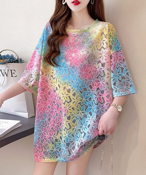 Gradation Flower T-shirt