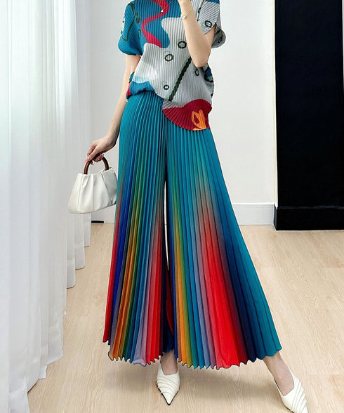 Gradation Pleat Pants