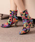 Beads Flower Short Boots