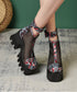 Mesh Ankle Boots