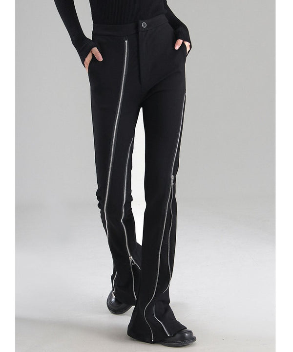 Multi-Zip Line Slim Pants