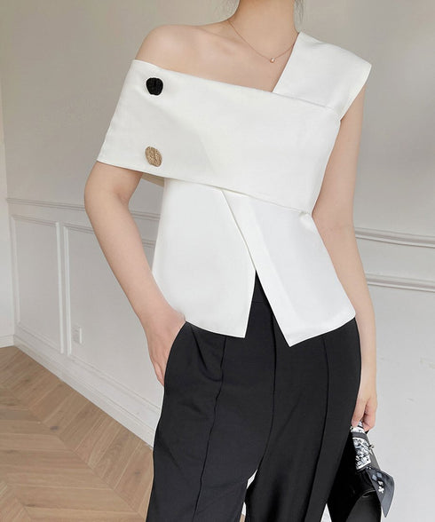 One shoulder top