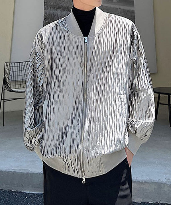 Wave Jacquard Blouson