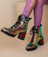 Holographic Sequin Chunky Boots