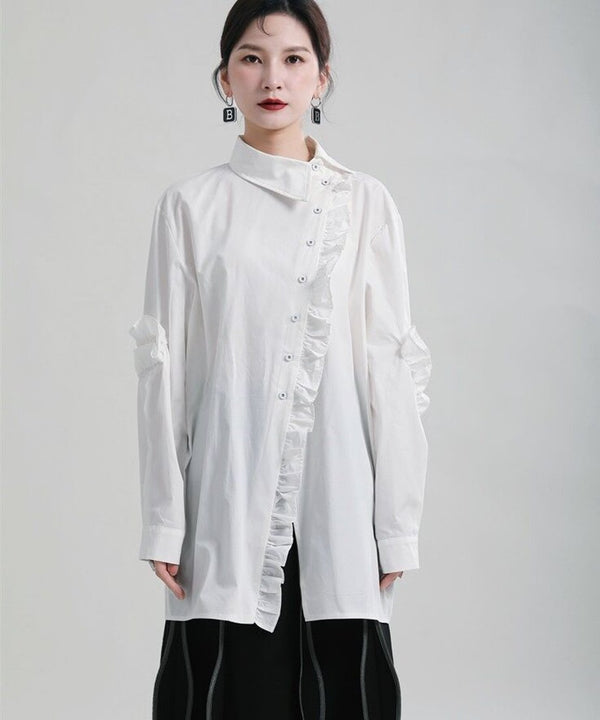 Frill Placket Blouse