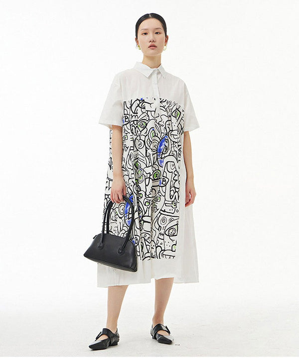 Graphic Art Printed Dress