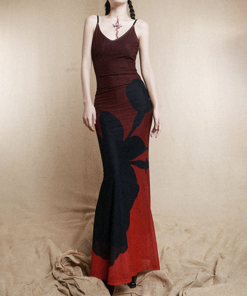 Flower Gradient Dress