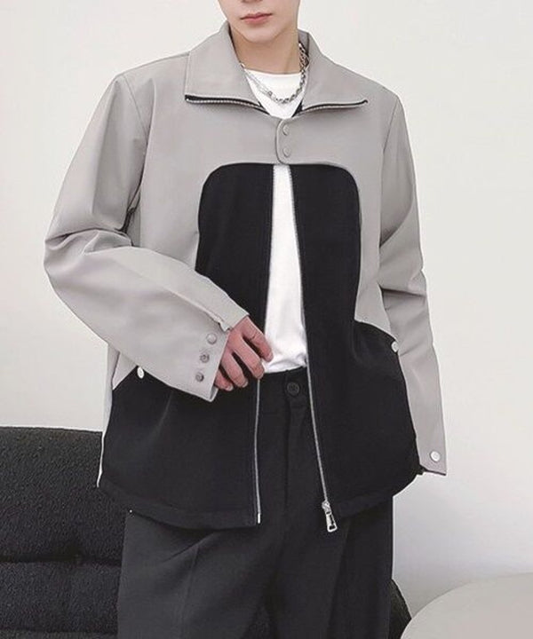 Bicolor Zip Jacket