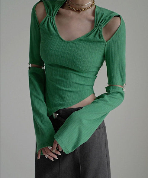Cut-out Asymmetry Top