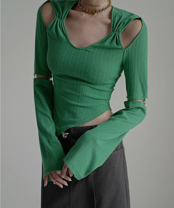 Cut-out Asymmetry Top