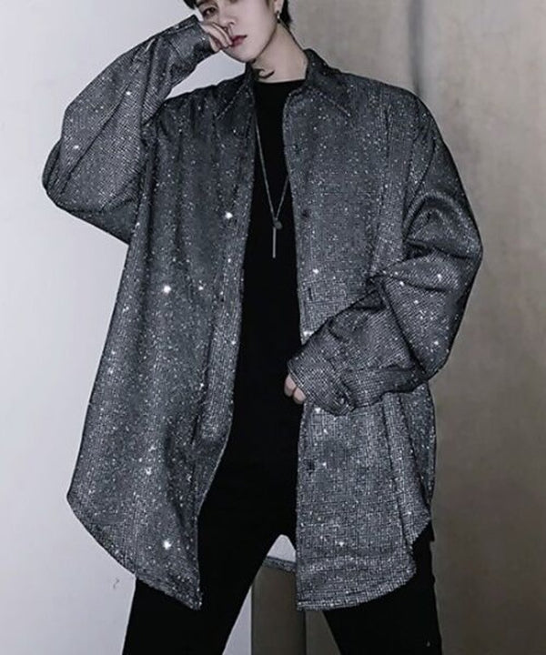 Shiny Jacquard Shirt