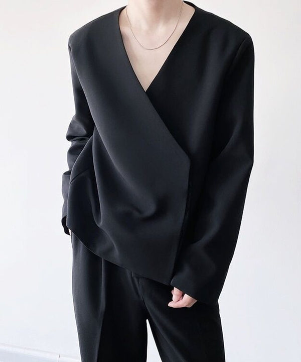 Cross Wrap V-neck Top