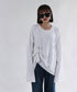 Pin Tuck Drape Long Sleeve Top