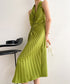 Halter Pleat Dress