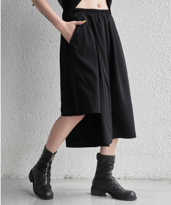 Asymmetric Half Pants