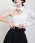 Cut-out One-shoulder Top