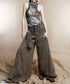 Tassel Belt Lantern Pants
