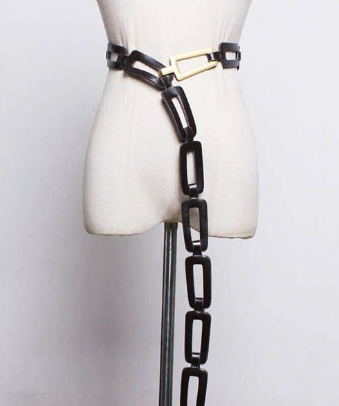 Rectangular Chain Art Belt