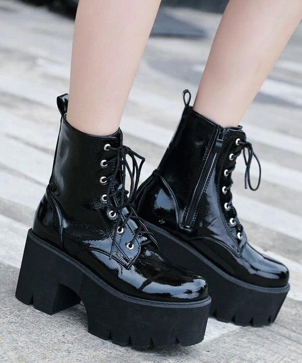 Lace Up Platform Boots