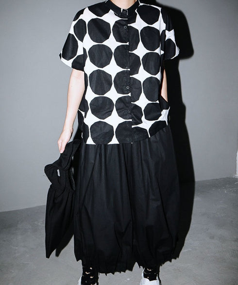 Polka Dot Short Sleeve Shirt