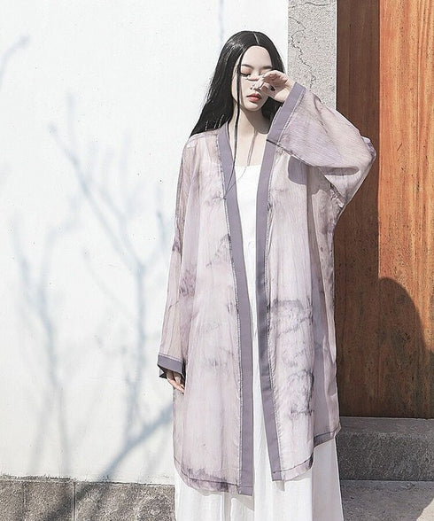 Ink Sheer Loose Cardigan