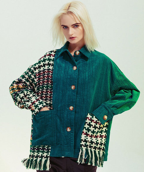 Patchwork Fringe Jacket