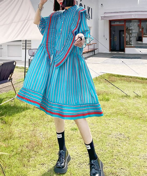 Frilly Pleated Dress