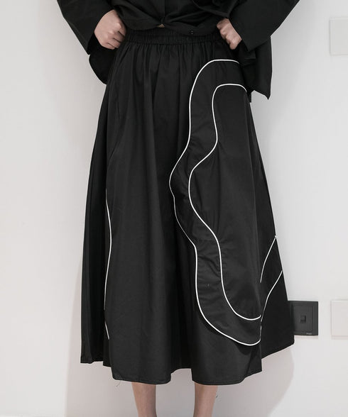 Double Line Flower Skirt