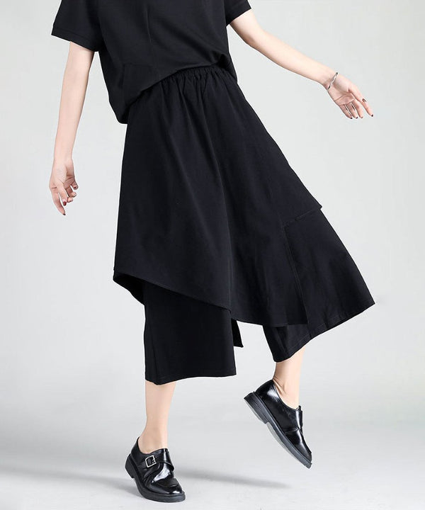 Layered Wide Cropped Pants