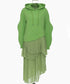 Pleated Hoodie Dress